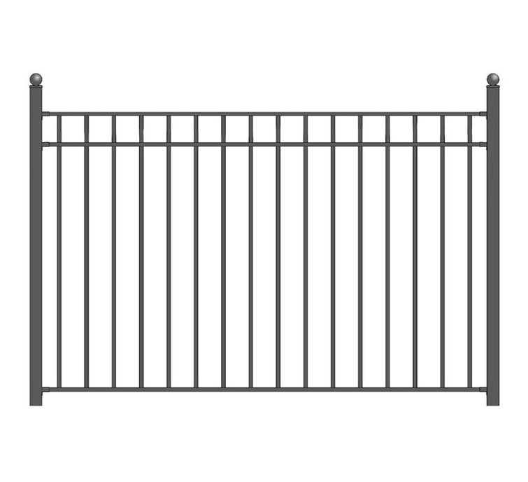 ALEKO 5 ft. H x 8 ft. W Madrid Steel Fence Panel Wayfair